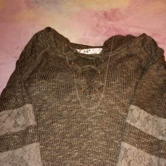 💕5 for 25$ Medium JOLT Olive Green Cozy Hooded Sweatshirt - Picture 5 of 8